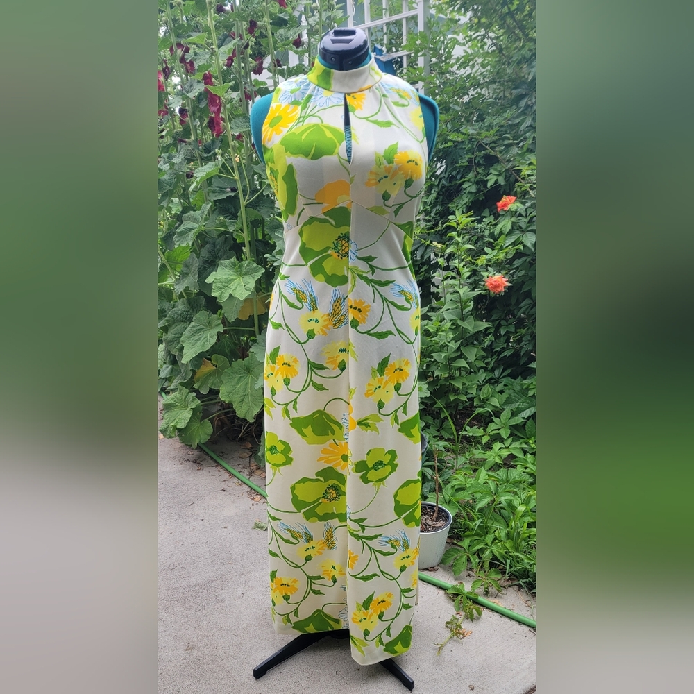 1970s Joan Curtis Hawaiian Dress